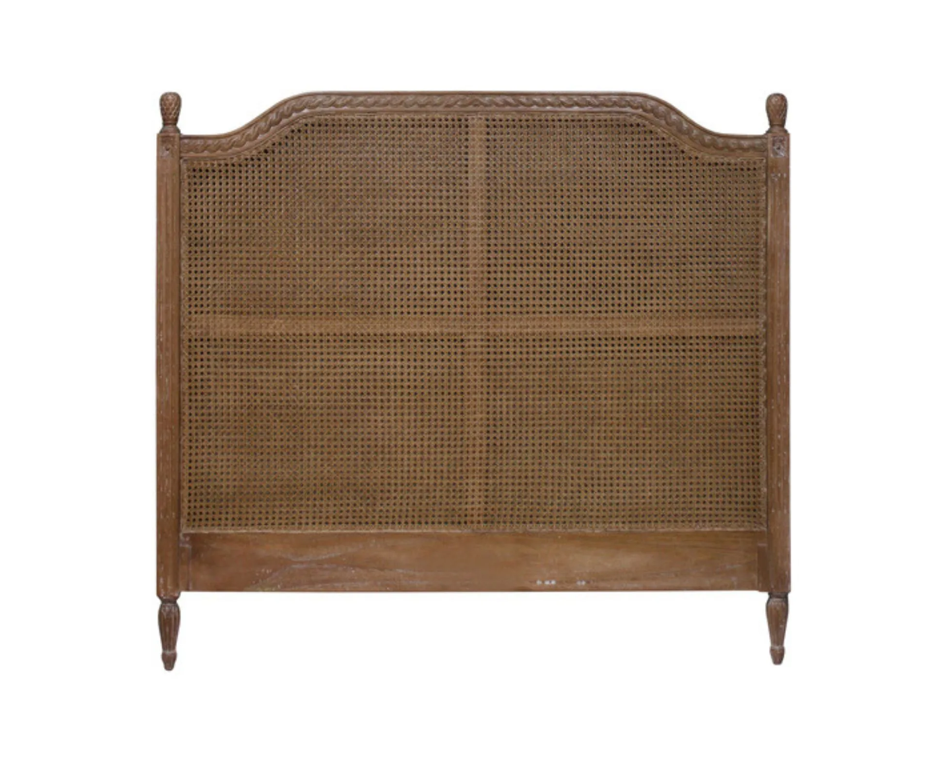 Rattan bedhead. 