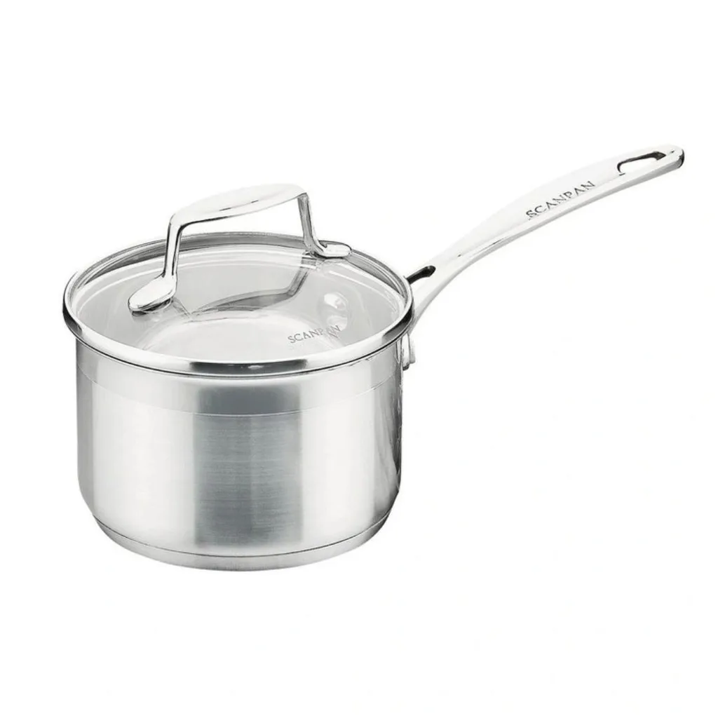 stainless steel saucepan