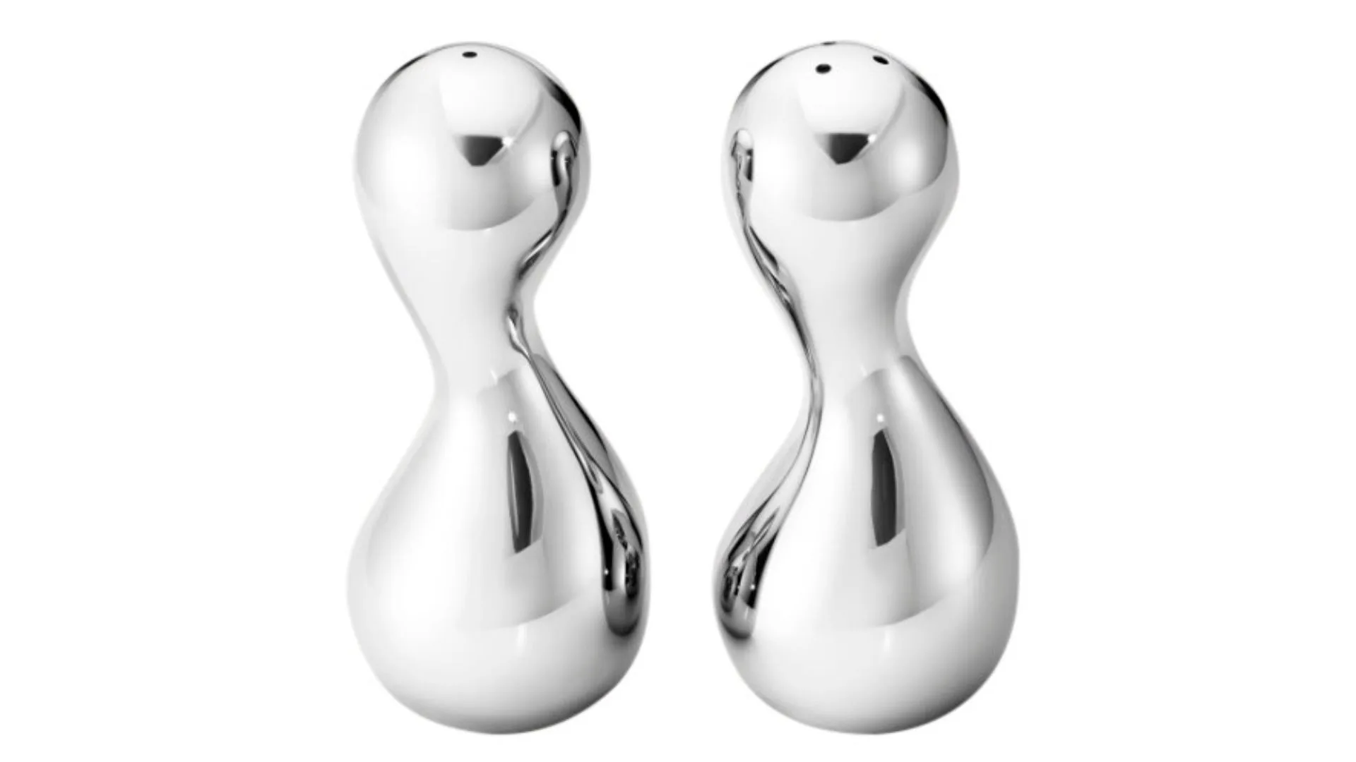 Silver salt and pepper shakers