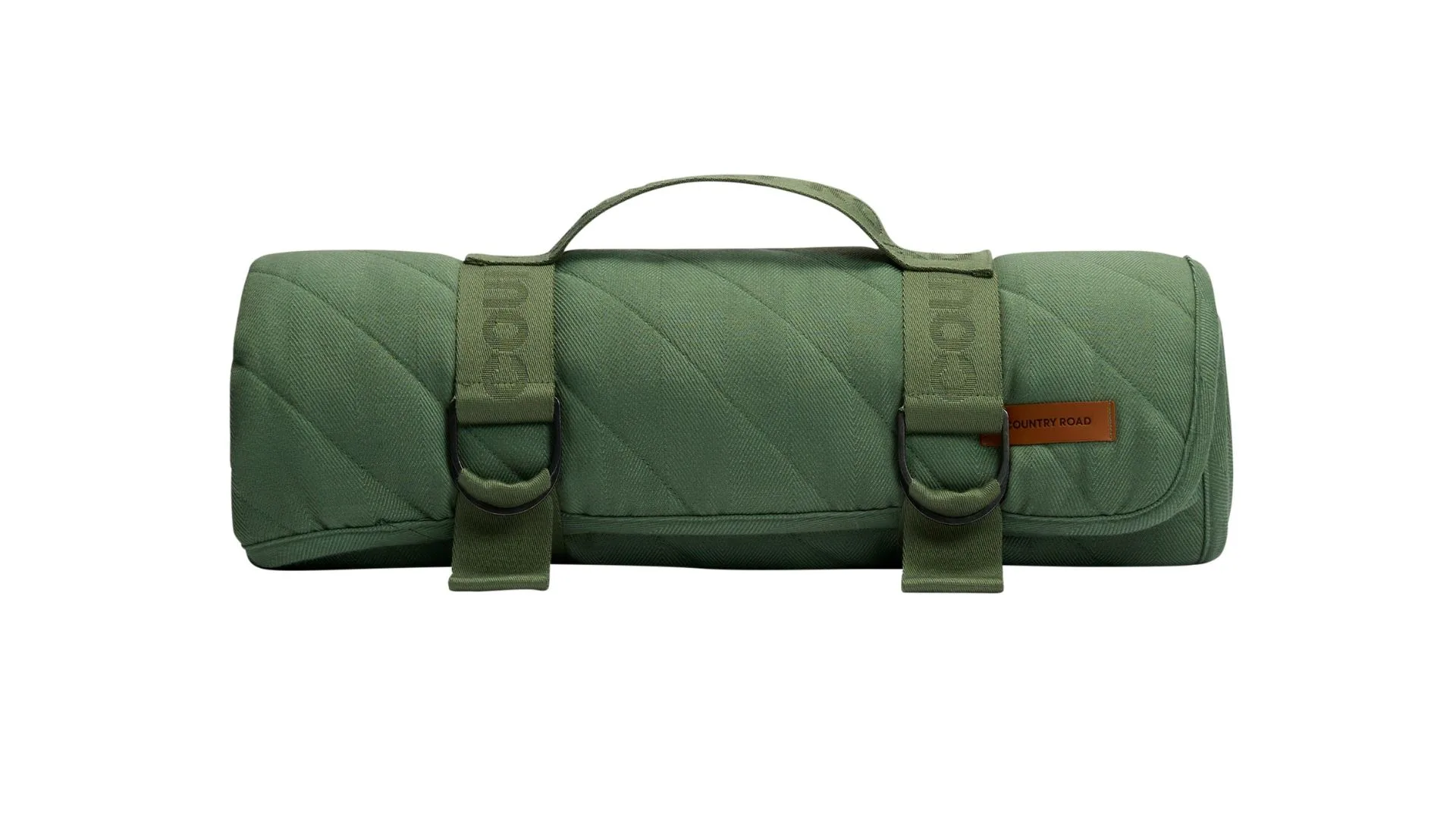 A green picnic blanket