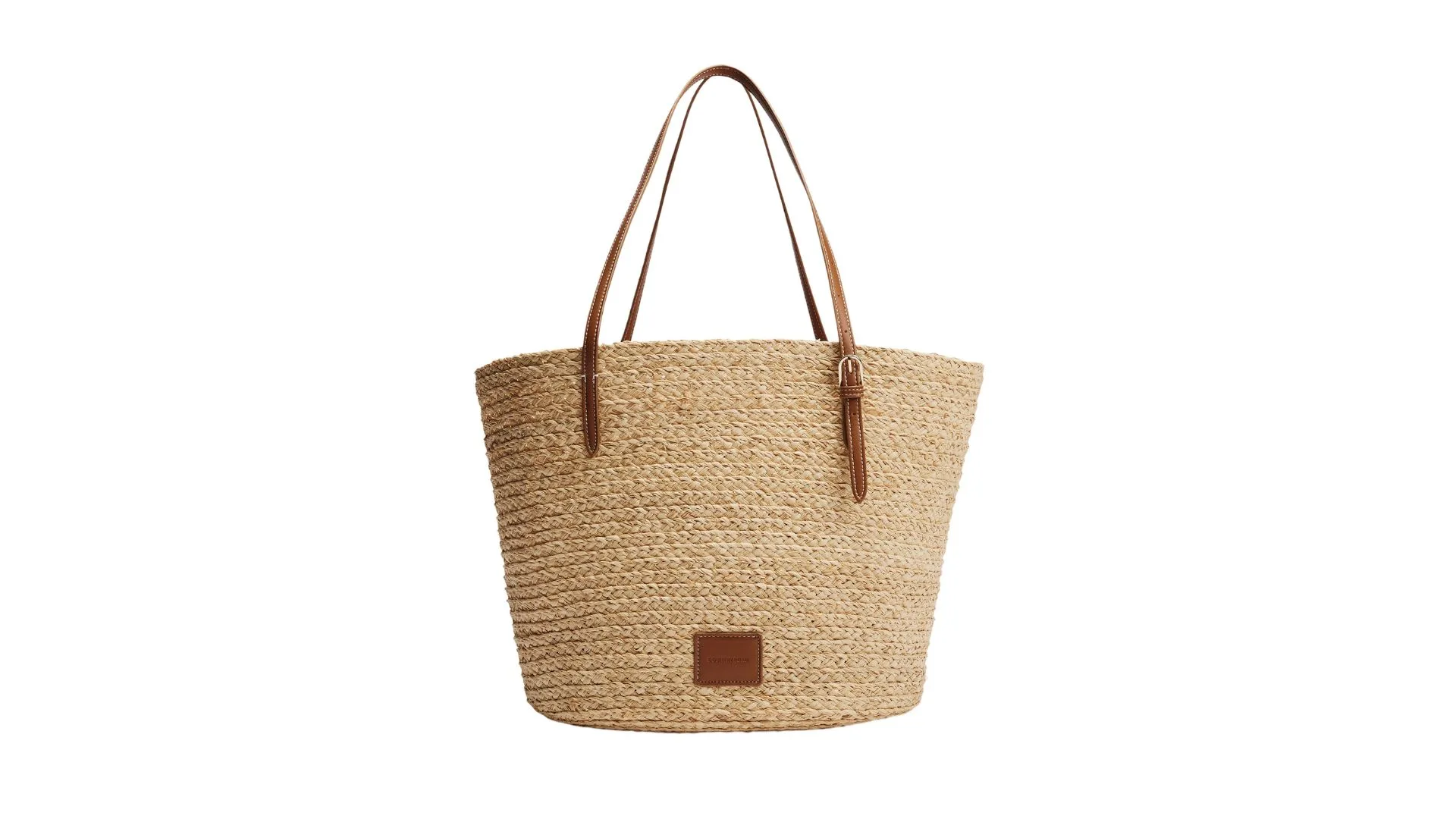 A woven tote bag