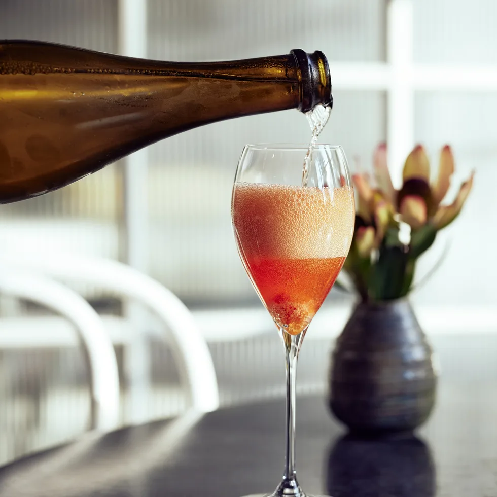 Champagne cocktail at Chiswick restaurant