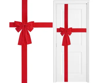 Christmas door red bow, Amazon