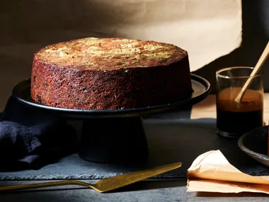 Chocolate and citrus fruit cake