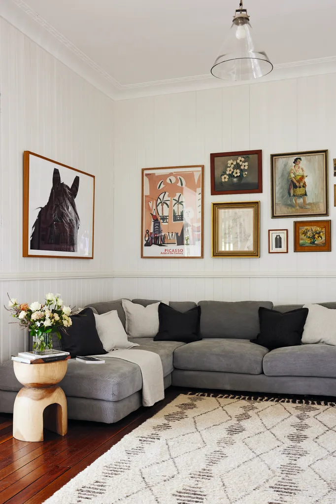 Courtney Adamo's Bangalow home living room