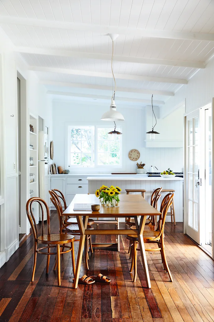 Courtney Adamo's Bangalow home dining room