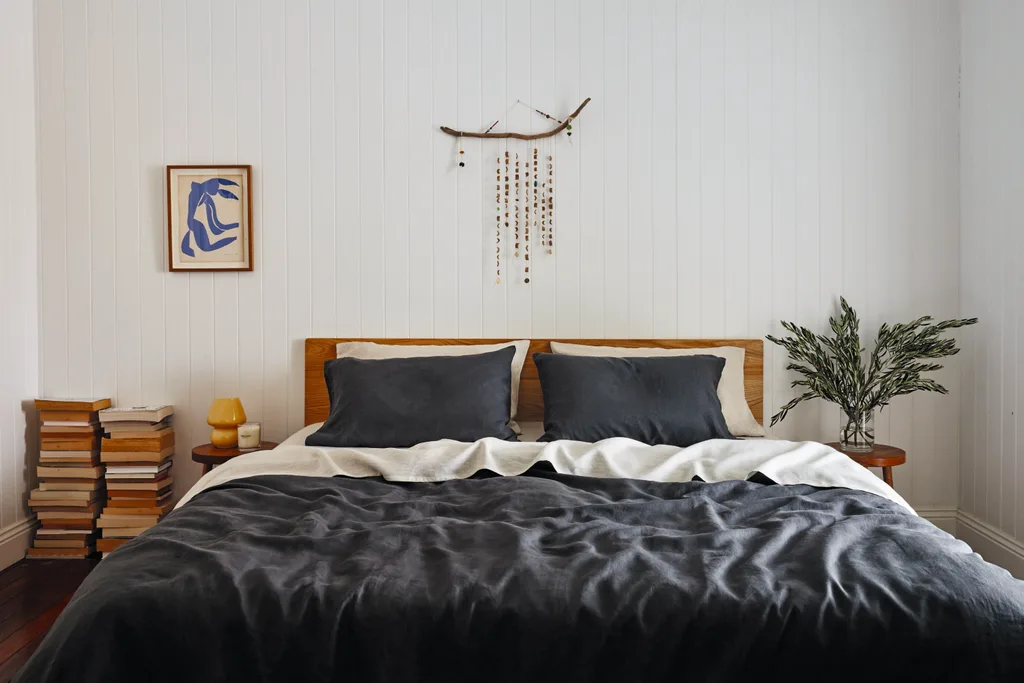 Courtney Adamo's Bangalow home bedroom
