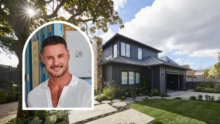 Darren Palmer from The Block with Steph and Gian's house