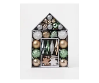 50pcs shatterproof ornament set in Eucalyptus, Myer
