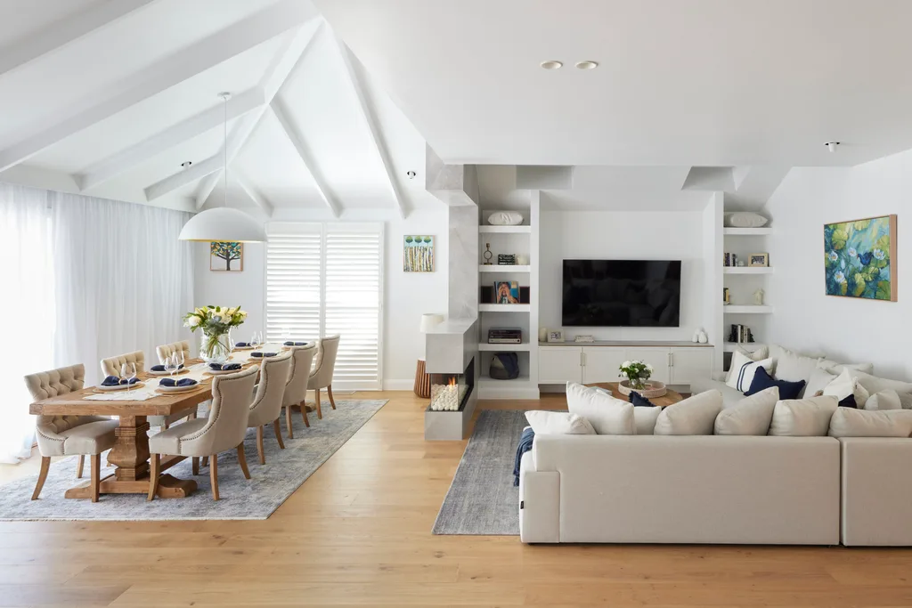 The Block 2021 team Kirsty and Jesse's living area