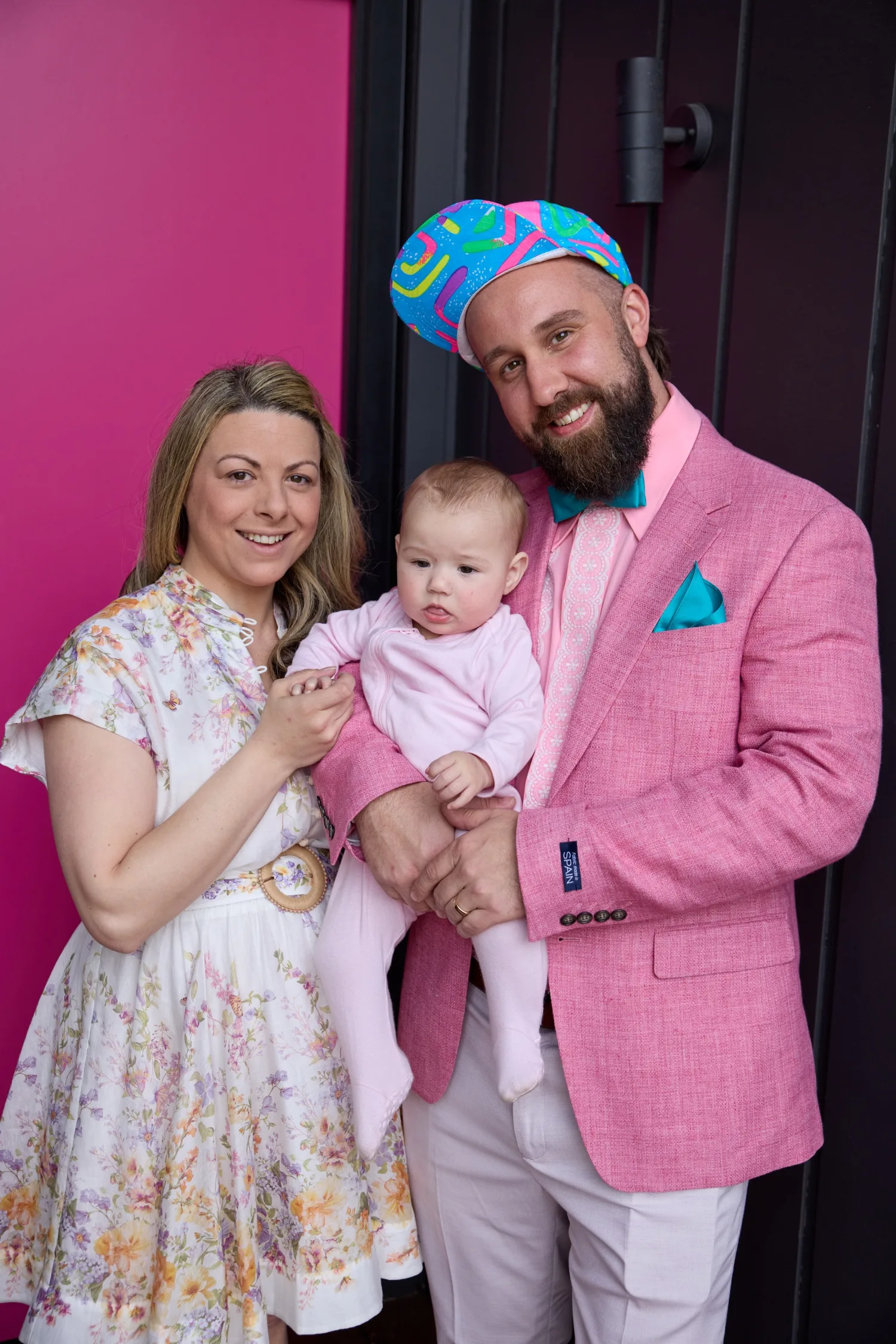 The Block's Ricky with wife Chelsea and daughter Matilda