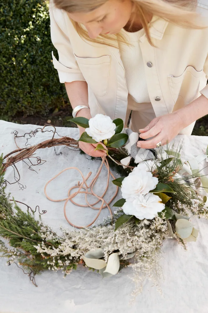 Austin Bloom wreath making.