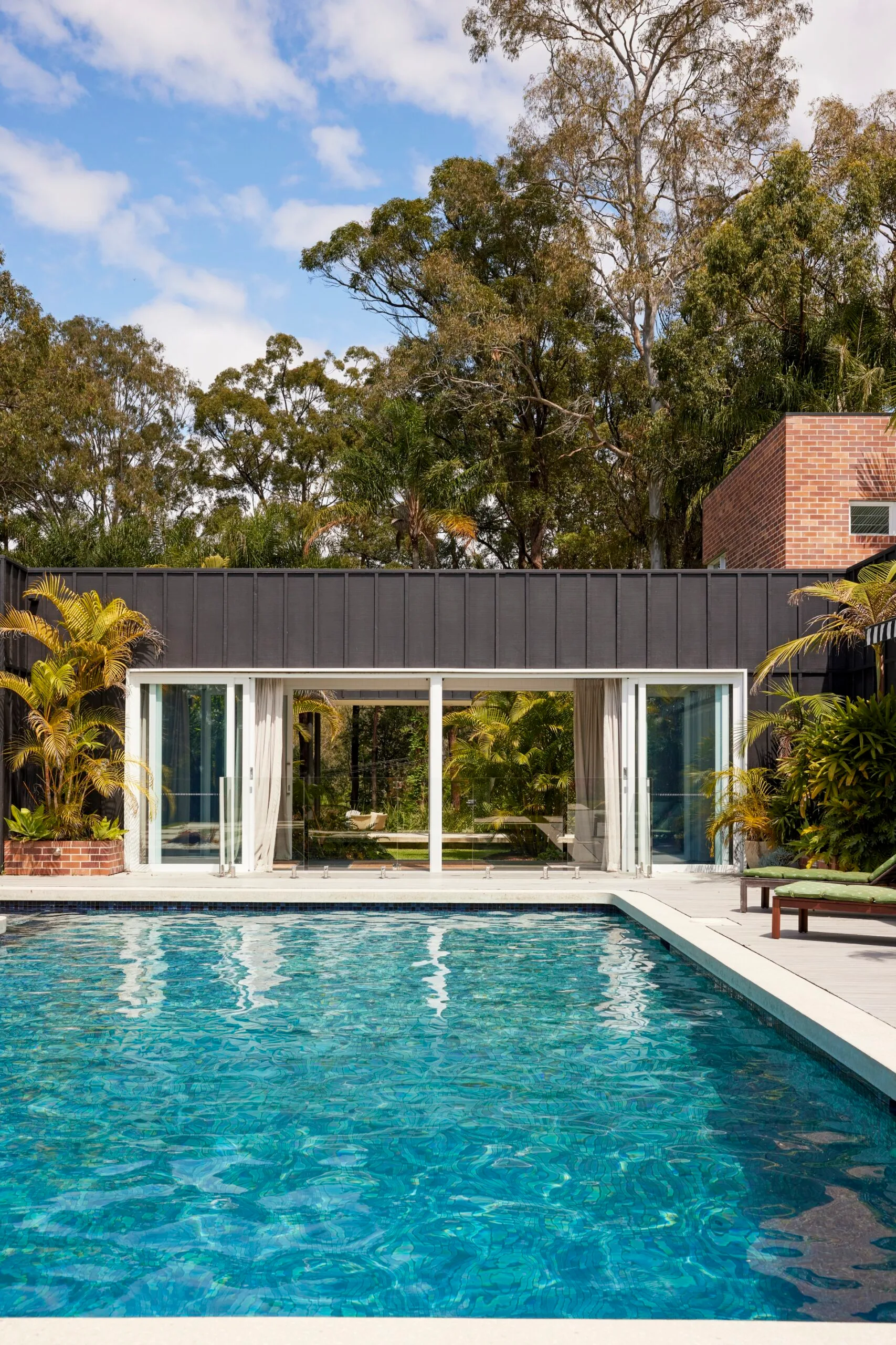 Carlene and Michael Duffy's pool area. 