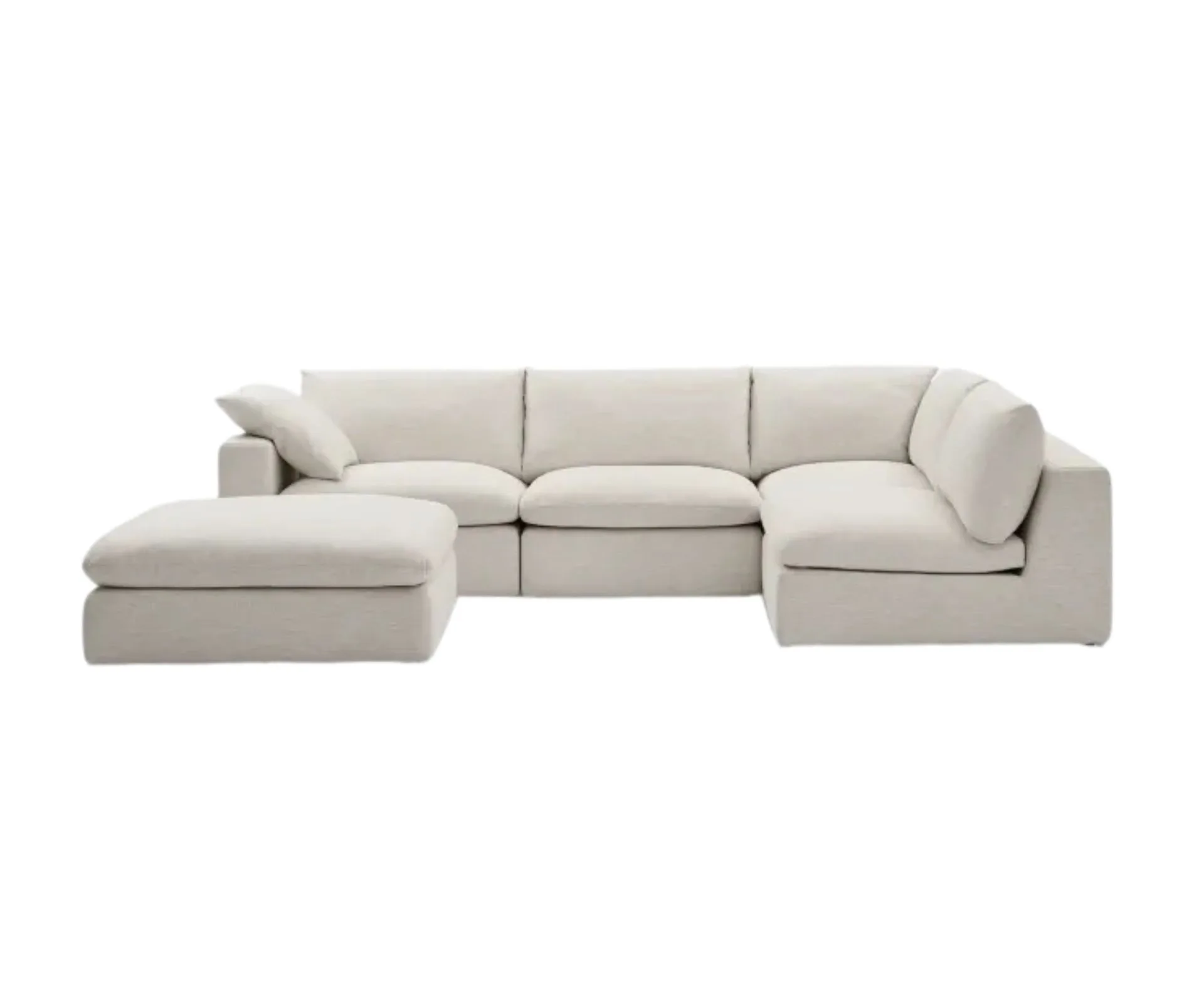 White castlery sofa 