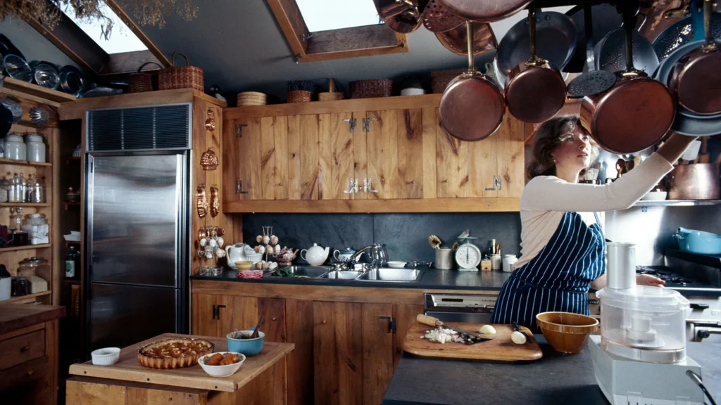 Martha Stewart in her Turkey Hill kitchen.