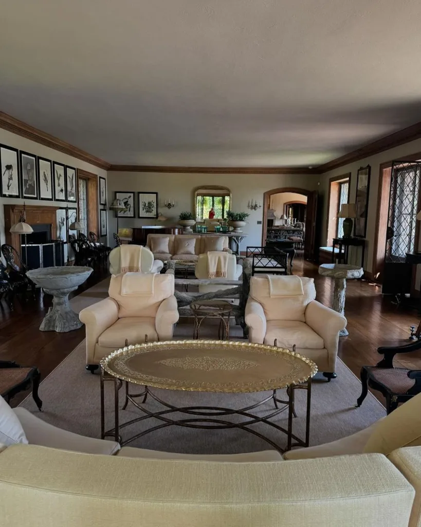 Martha Stewart's living room in Maine.