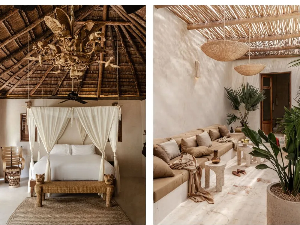 Tulum interior design style.  