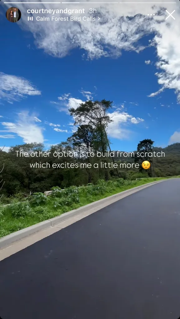 Screenshot from story showing land Courtney and Grant looked at