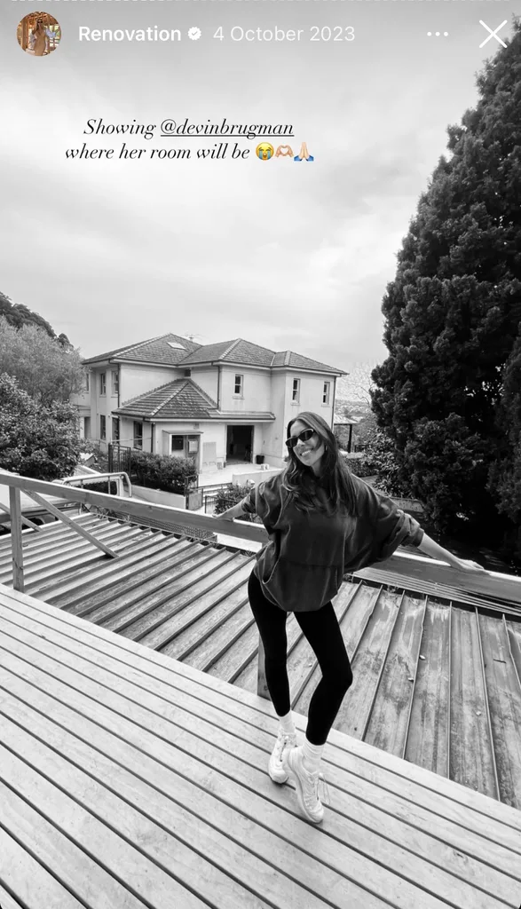 Devin Brugman at Natasha Oakley's home renovation