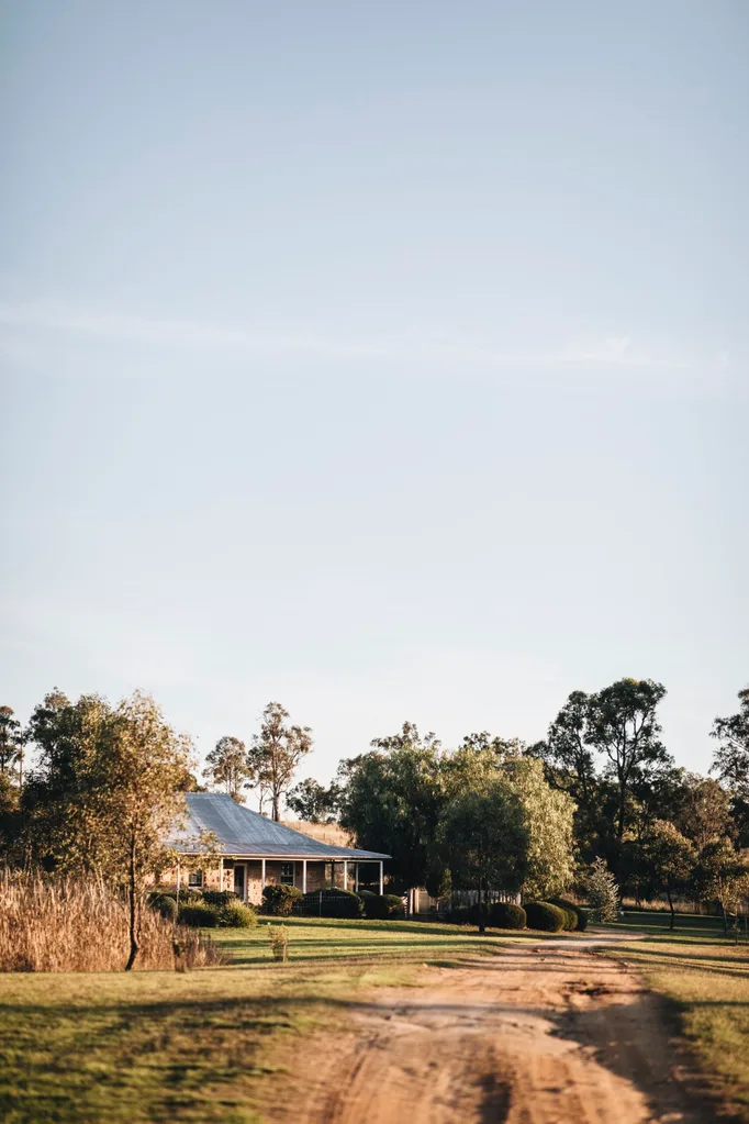 Edwina Bartholomew's country property with classic Australian bushland looks.