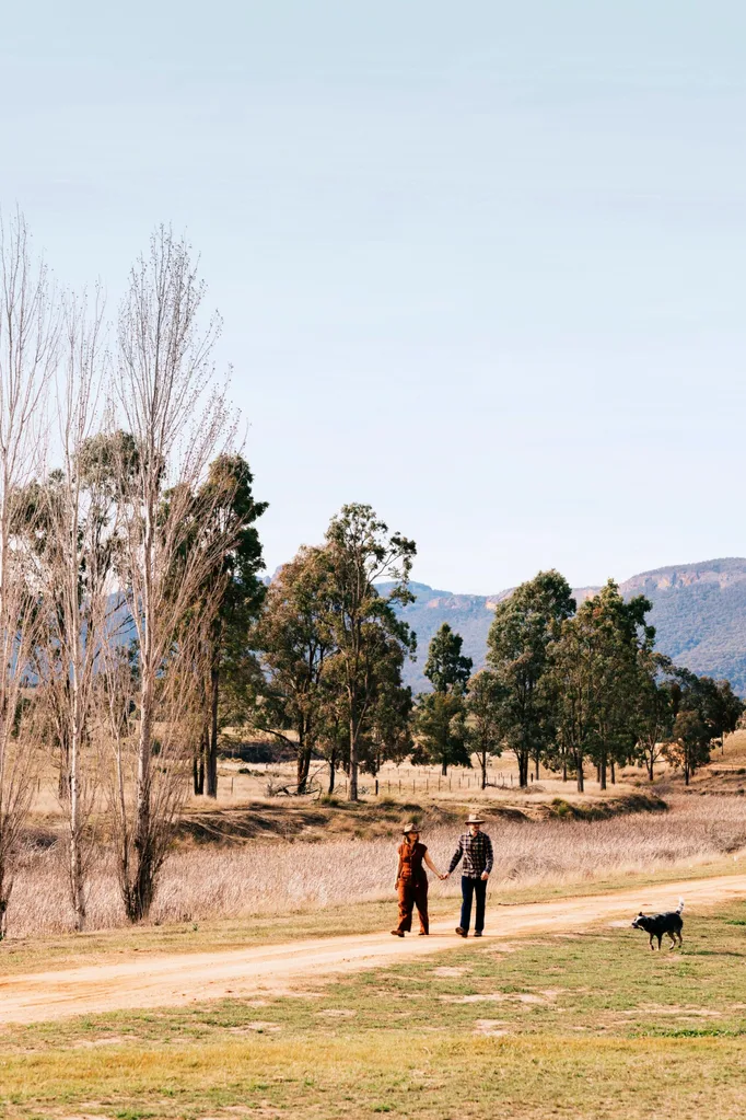Edwina Bartholomew and Neil Varcoe on their country property