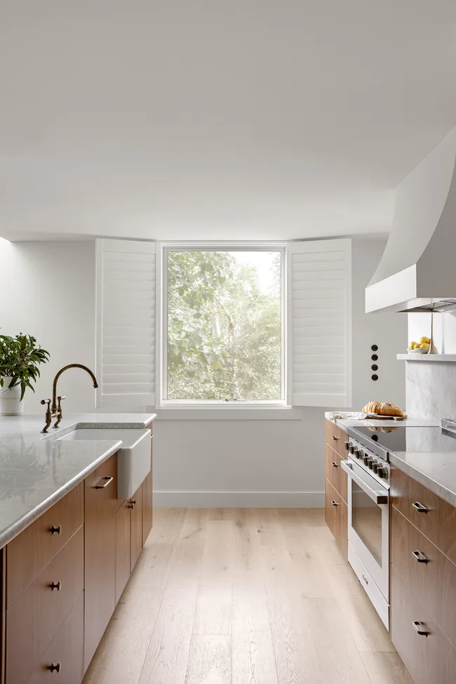 Timber floors in kitchen