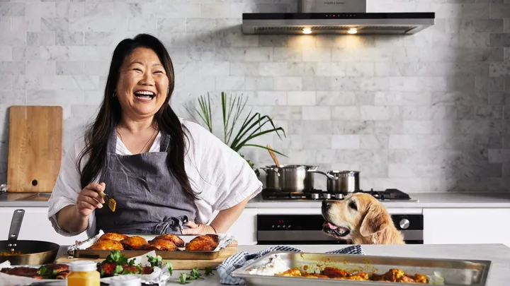 Nagi Maehashi from RecipeTinEats with food in a kitchen