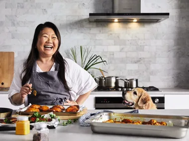 Nagi Maehashi from RecipeTinEats with food in a kitchen