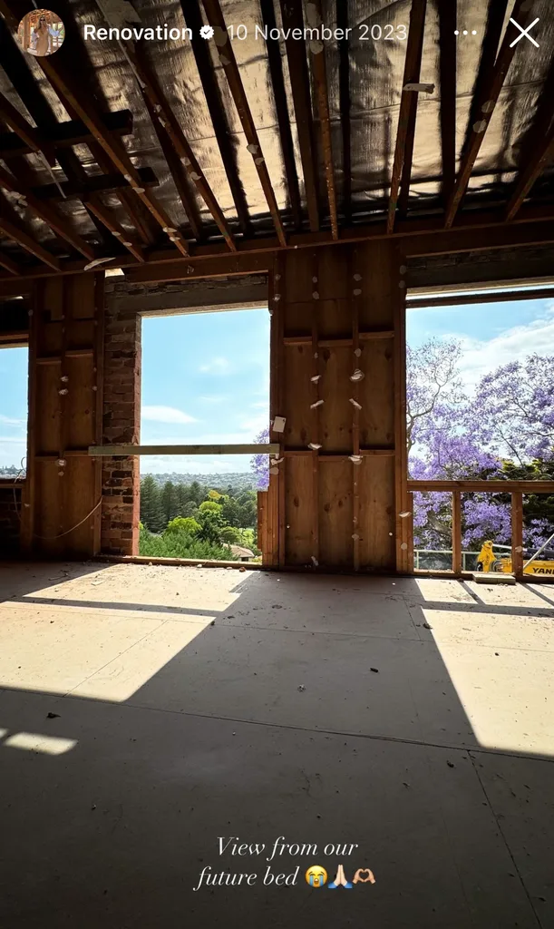 Natasha Oakley home renovation bedroom view