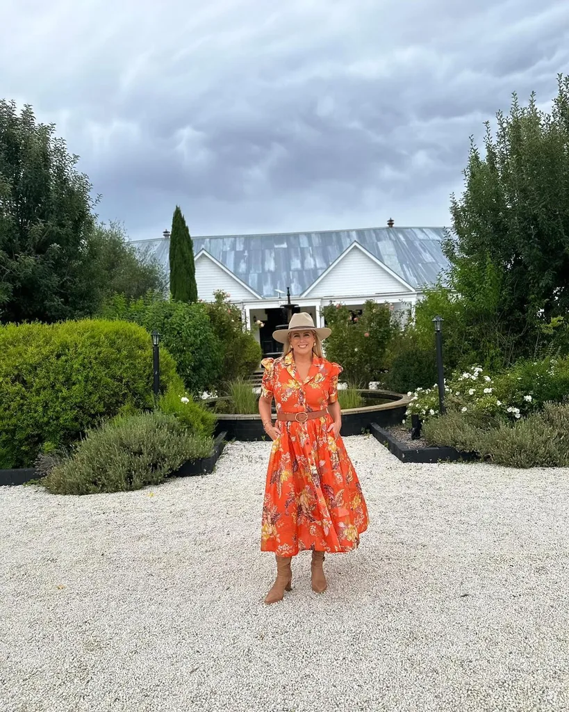 Samantha Armytage on the set of Farmer Wants A Wife