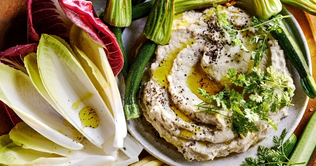 Whipped Baba Ganoush With Italian-Style Crudites Recipe | Home Beautiful