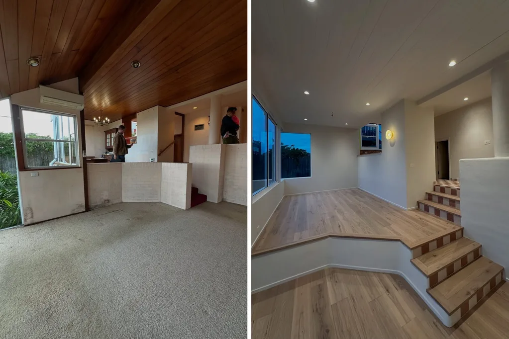 Before and after shots