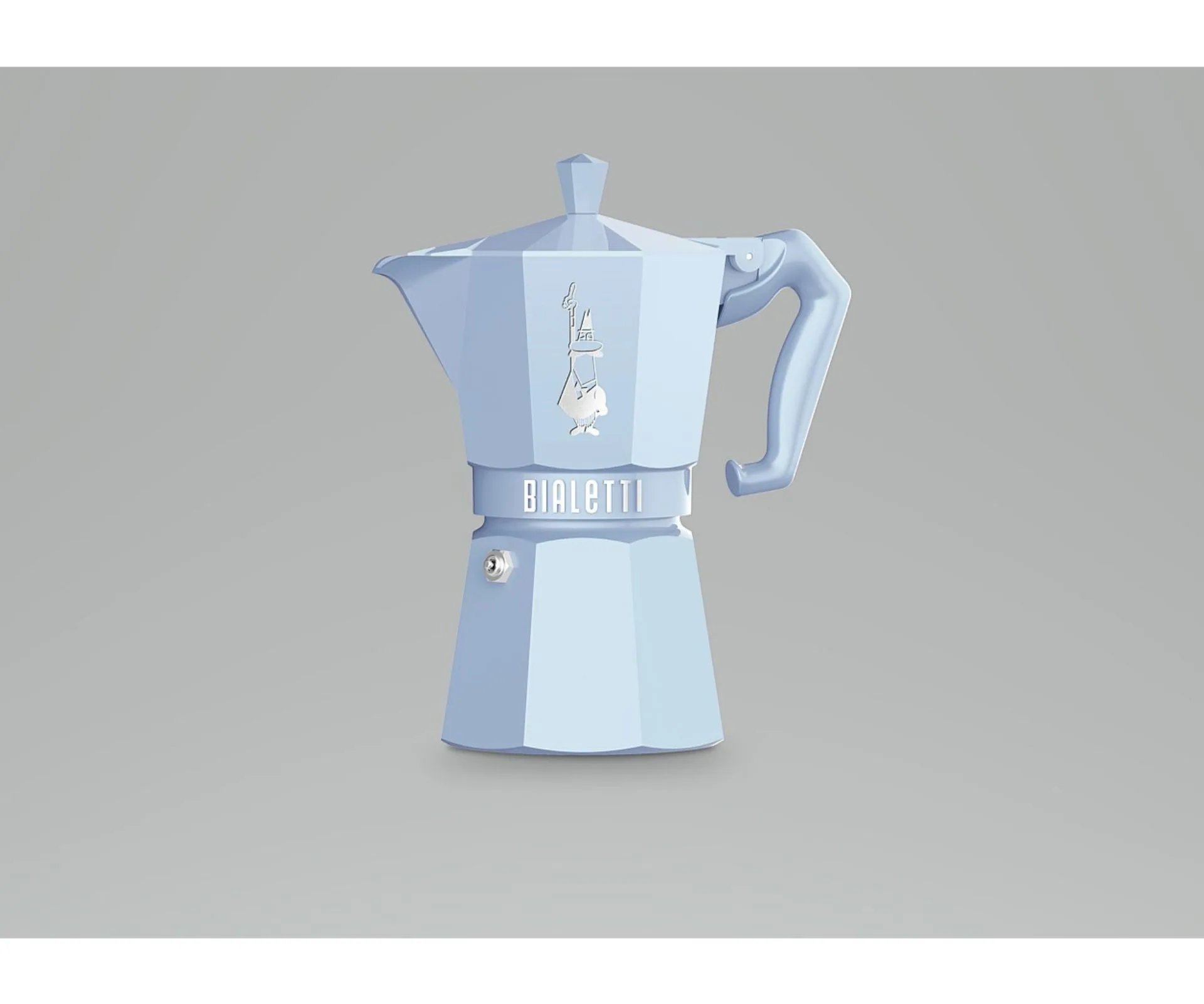 A blue coffee pot