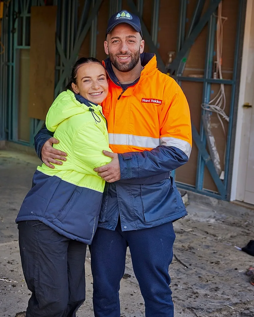 Courtney and Grant The Block house renovation worksite