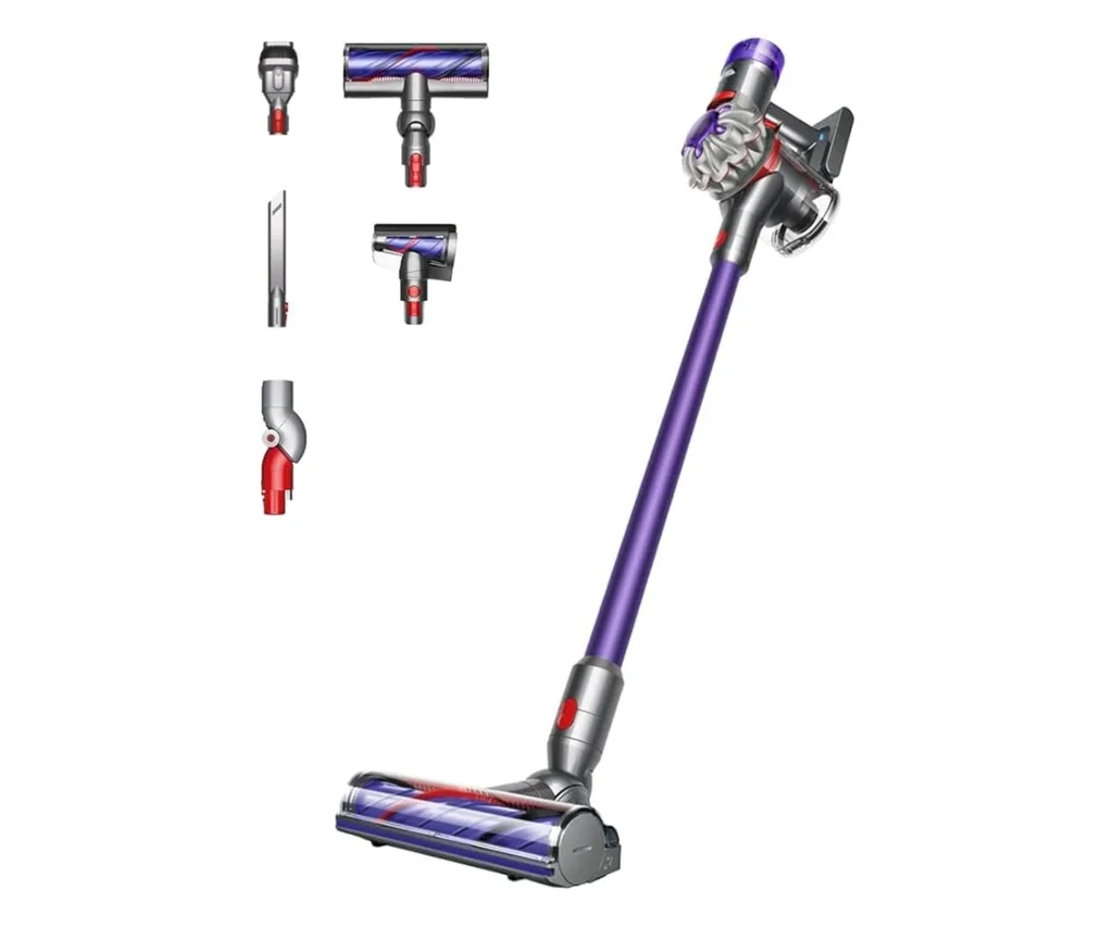 The Dyson V8 Extra cordless vacuum.