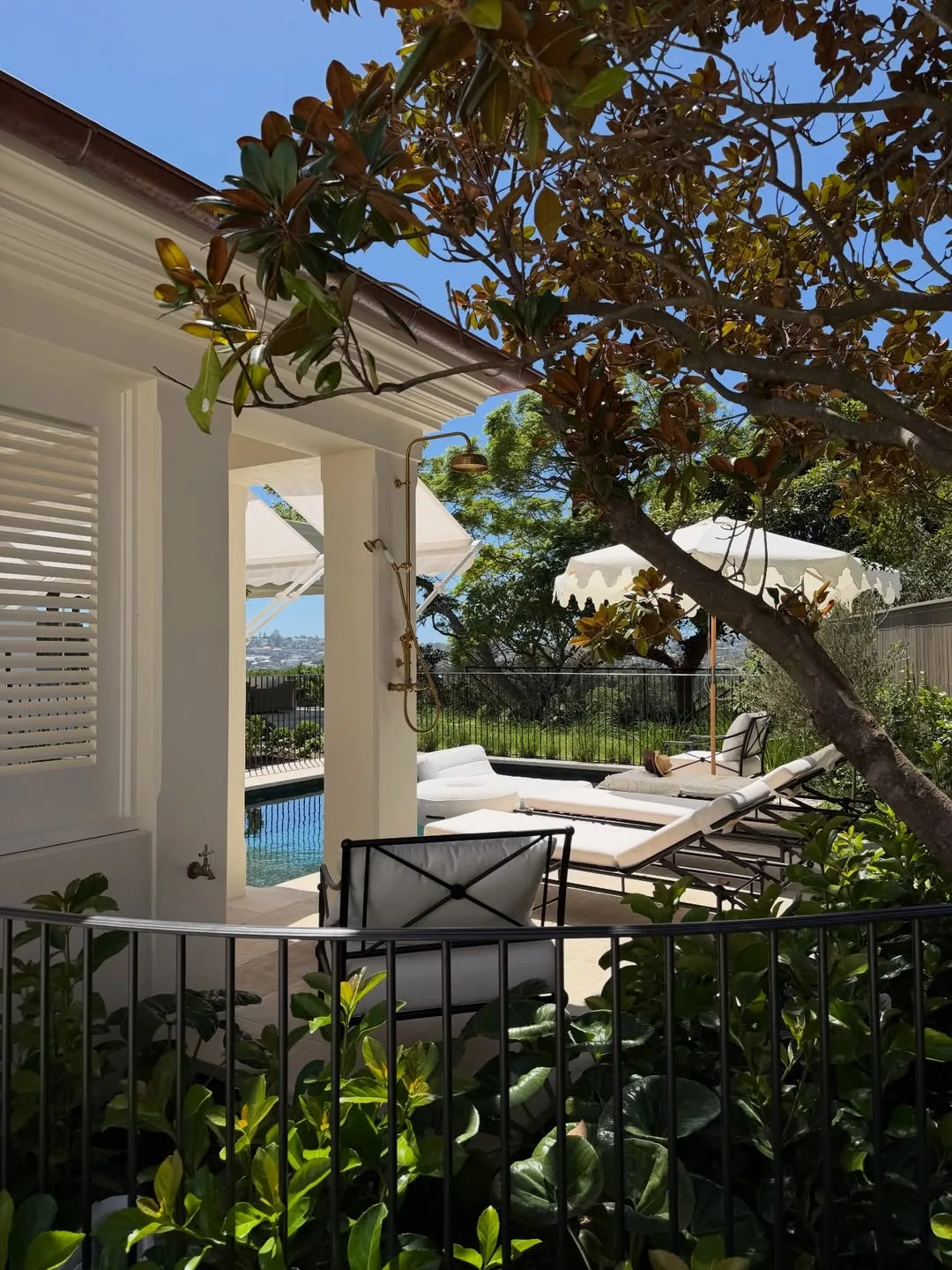 Natasha Oakley home renovation pool