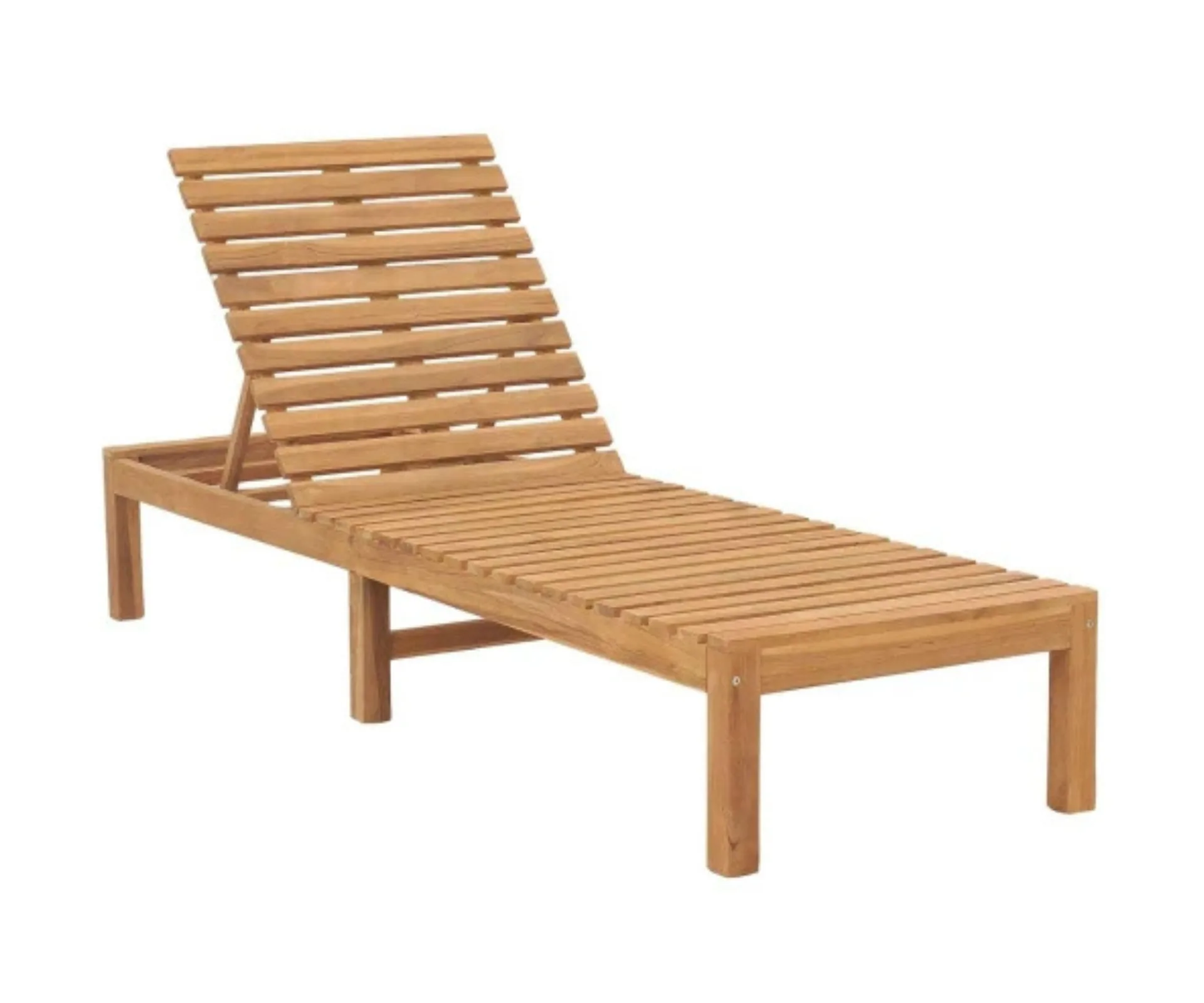 VidaXL sun lounger in solid wood teak.