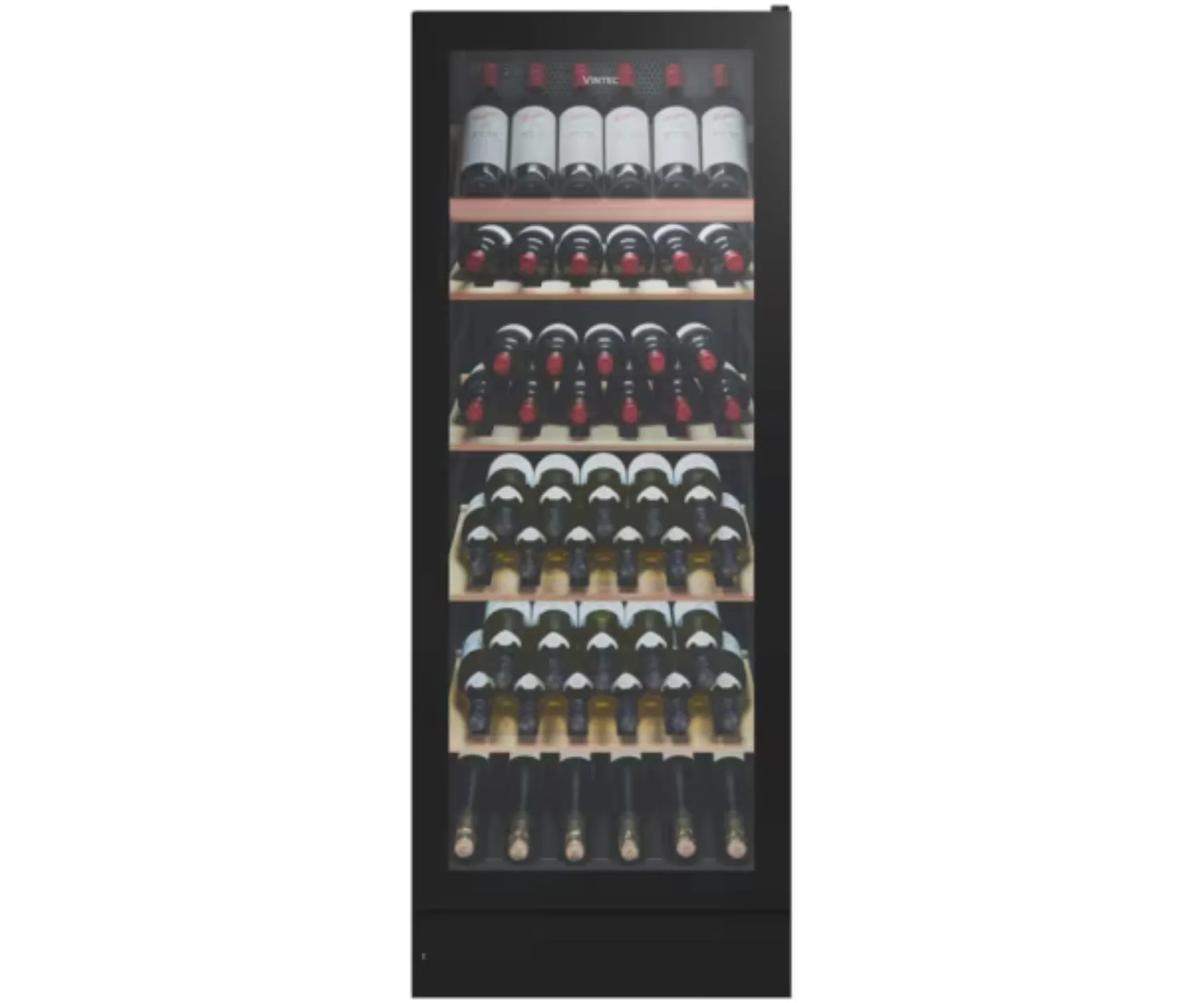 A black wine cabinet