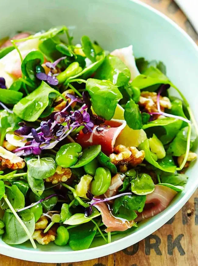 Broad bean salad
