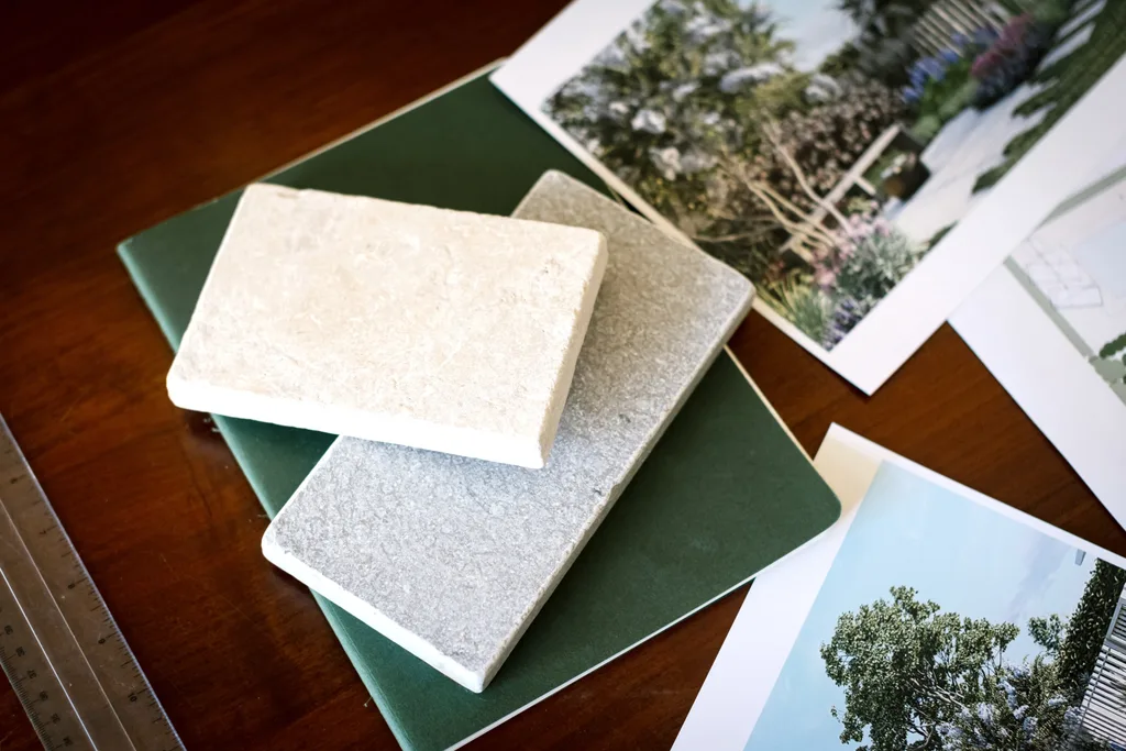 Ashley James planning a garden.