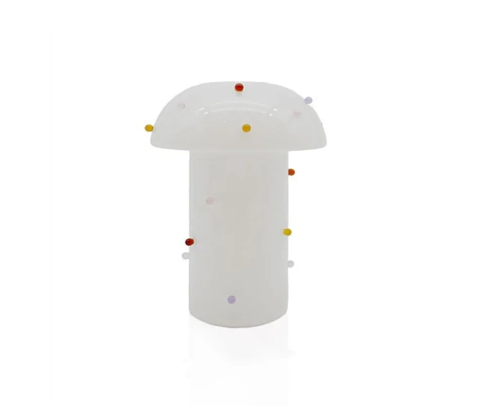 A white Maison Balzac cordless lamp.