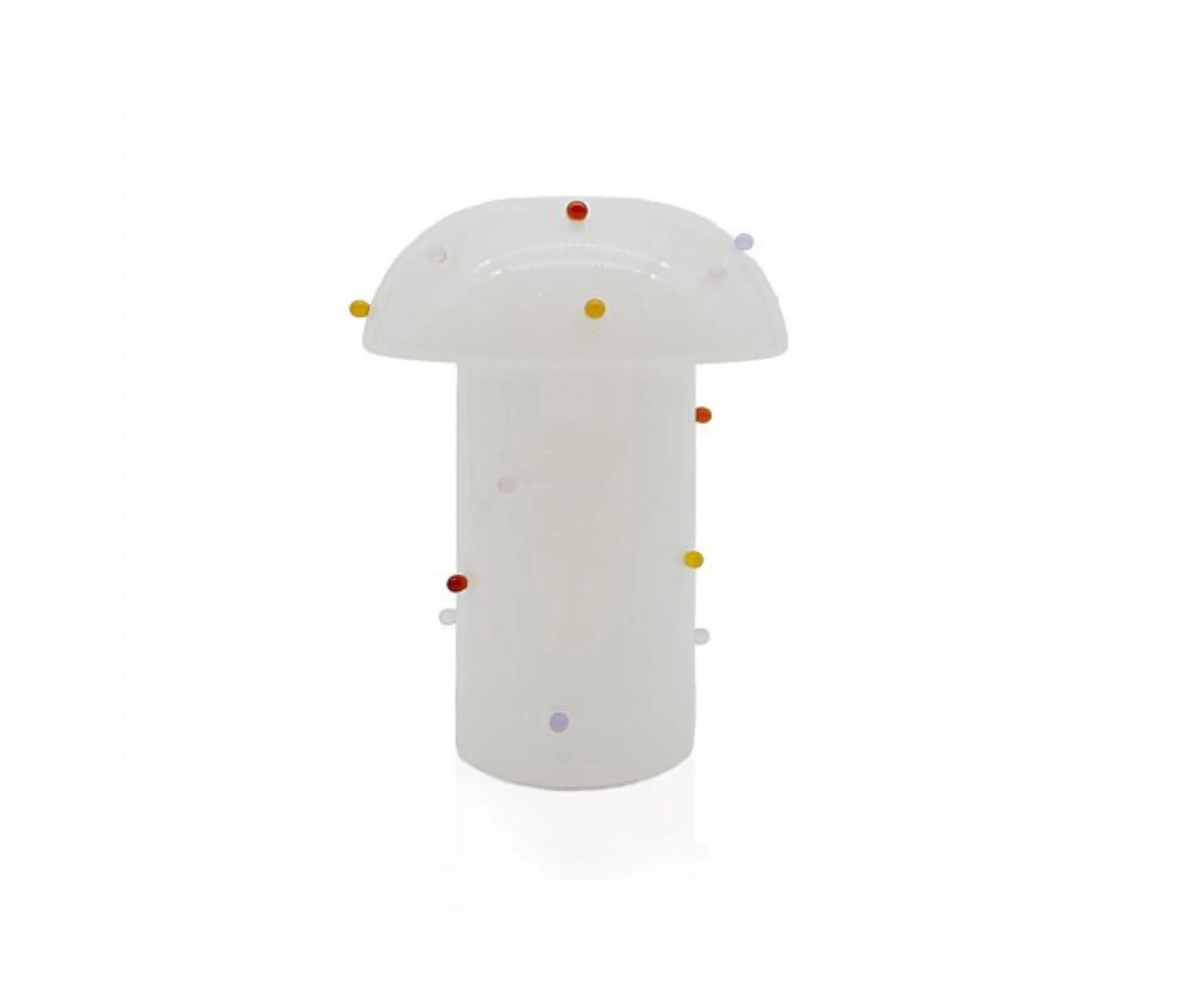 A white Maison Balzac cordless lamp. 