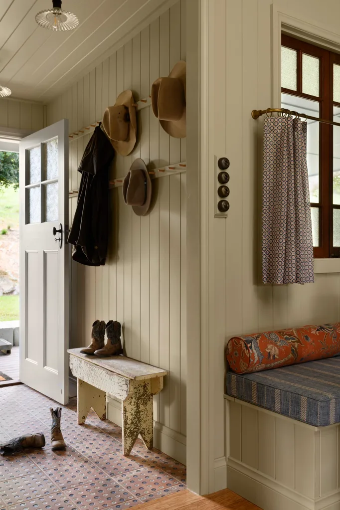 The hallway inside a century old cottage.