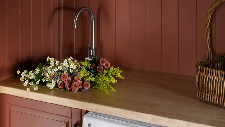 a century-old cottage renovation laundry room.