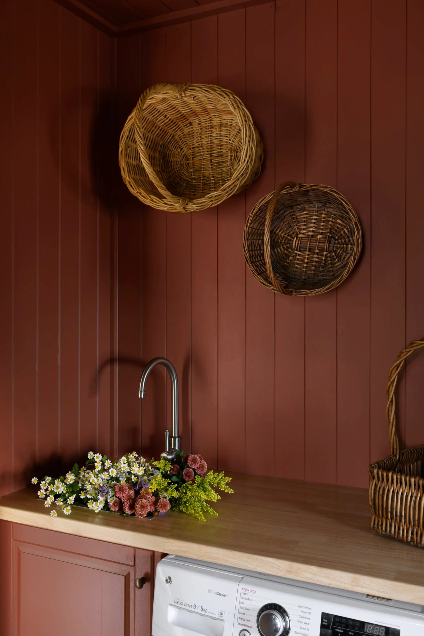 a century-old cottage renovation laundry room. 