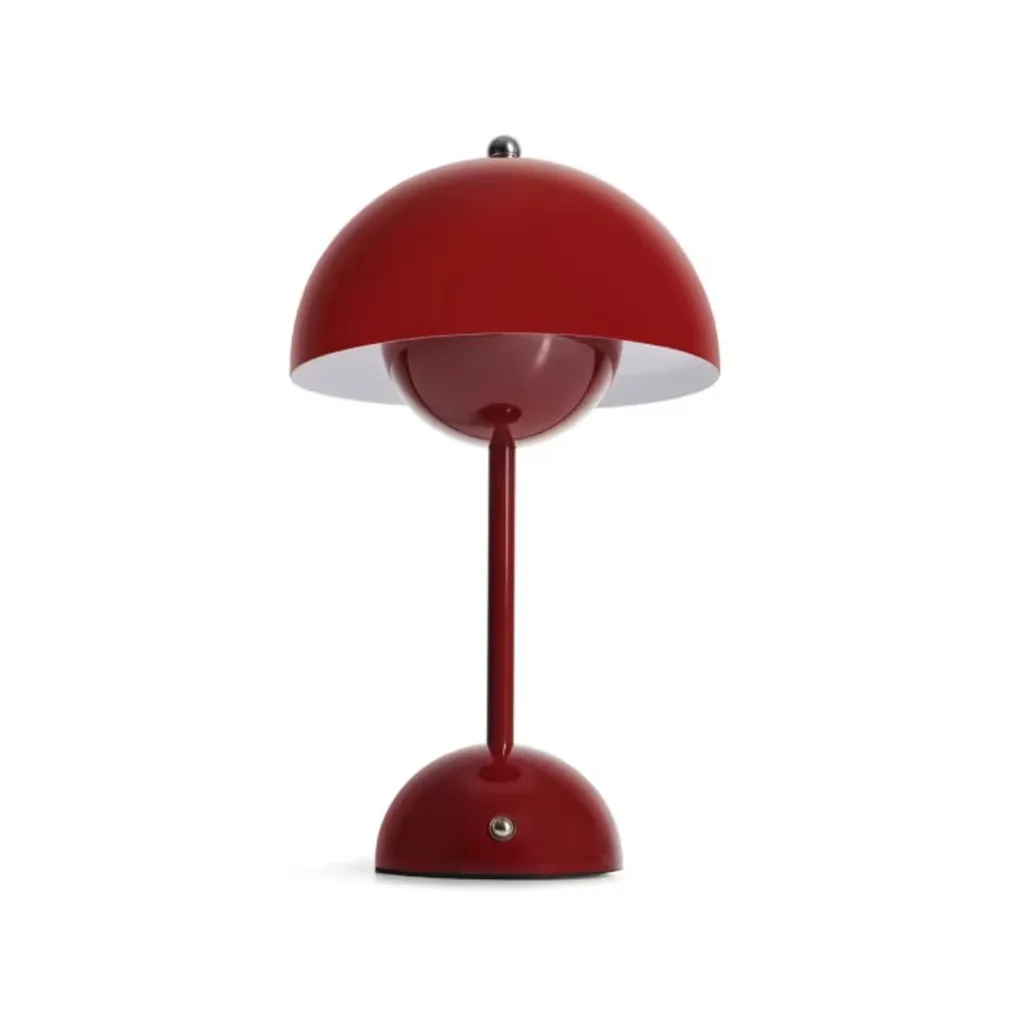 A red kmart portable lamp.