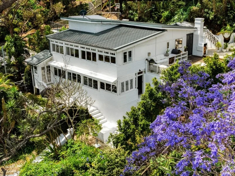 Magazine editor Justine Cullen Palm Beach home exterior white