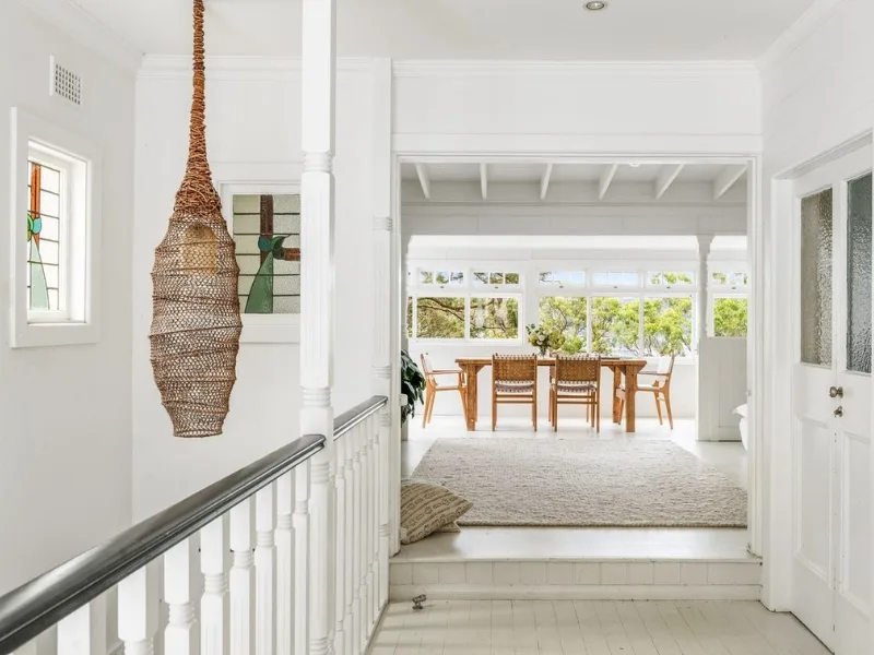 Magazine editor Justine Cullen Palm Beach home dining area with views