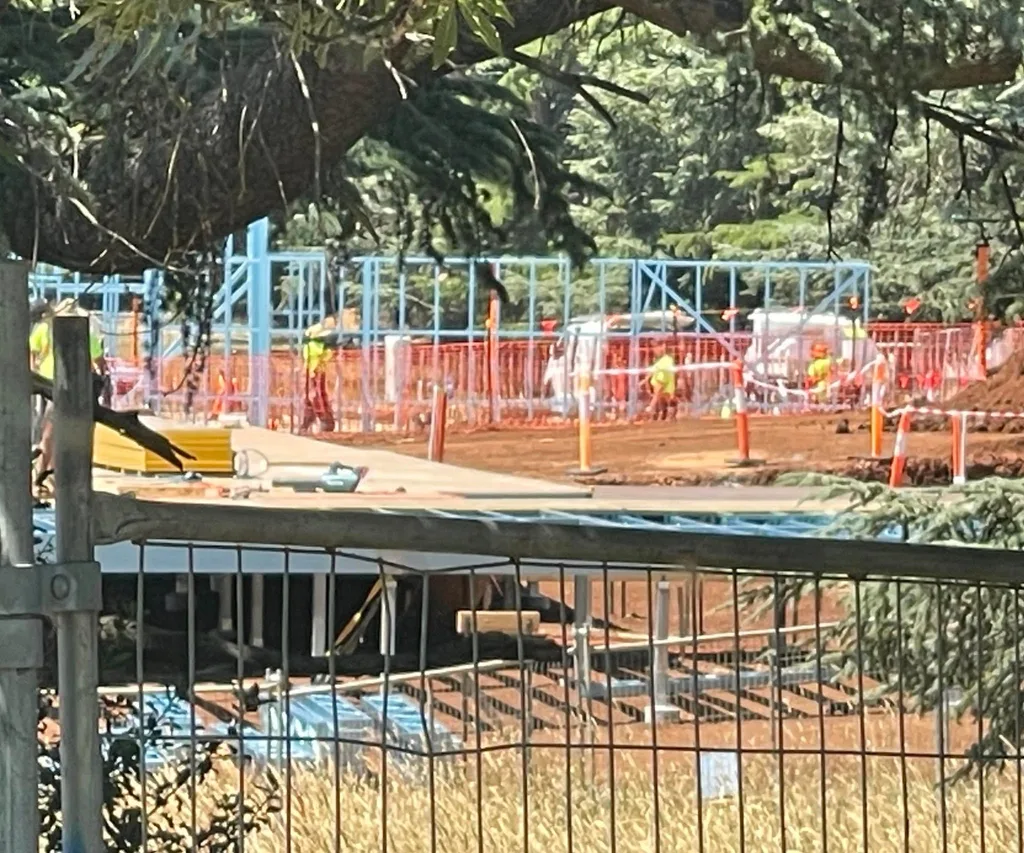 The Block 2025 Daylesford location construction