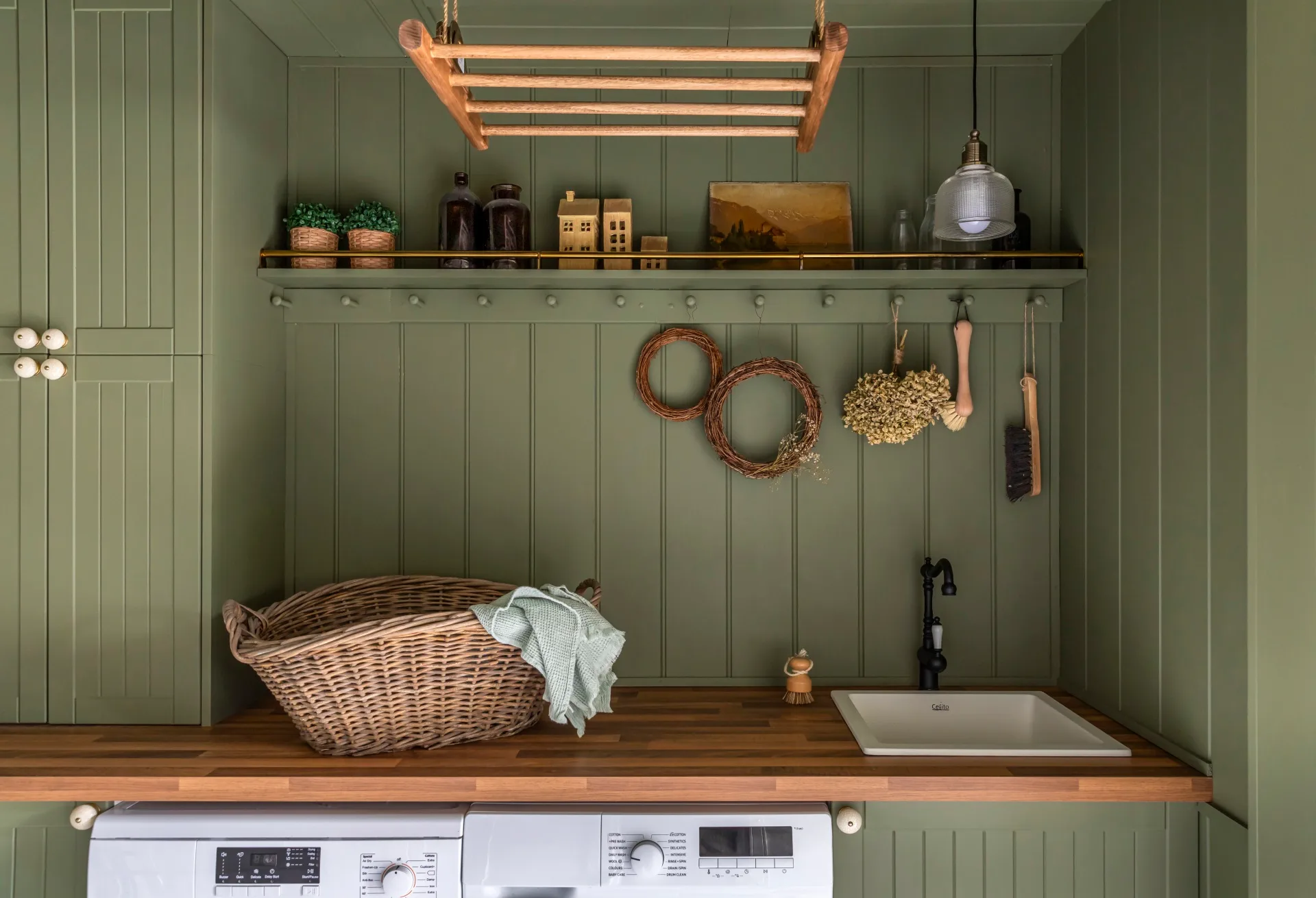 A country style laundry renovation for less than 10K.